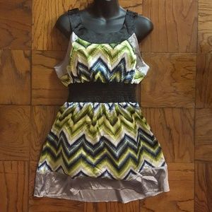 NWT Sleeveless  Shirt Dress by Sele Size L